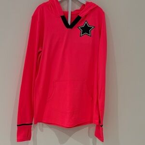 Justice Pink Hoodie with Black Star